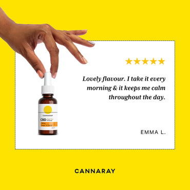 Cannaray Bright Days Oil Drops Orange Flavour 1500mg 30ml