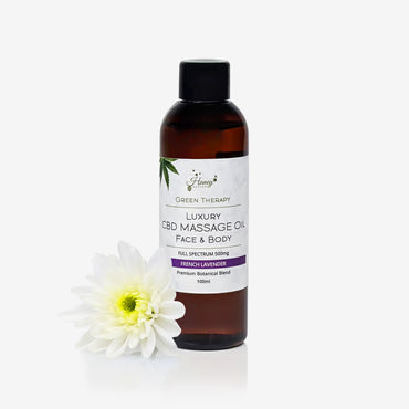 Honey Heaven Luxury CBD massage oil lavender 500mg