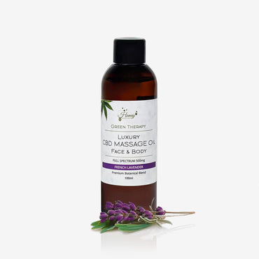 Honey Heaven Luxury CBD massage oil lavender 500mg