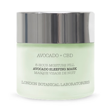 London Botanical Laboratories Avocado + CBD | 8-Hour Moisture Fill Avocado Sleeping Mask 50ml