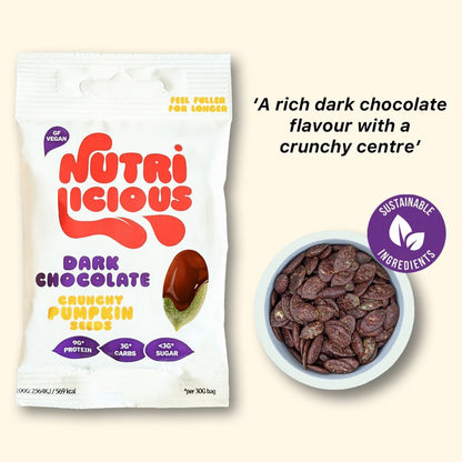 12 x Dark Chocolate Pumpkin Seeds