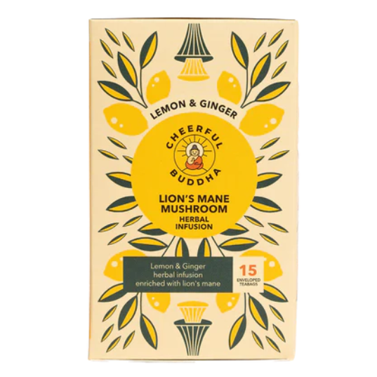 Lions Mane Mushroom Tea - Lemon & Ginger