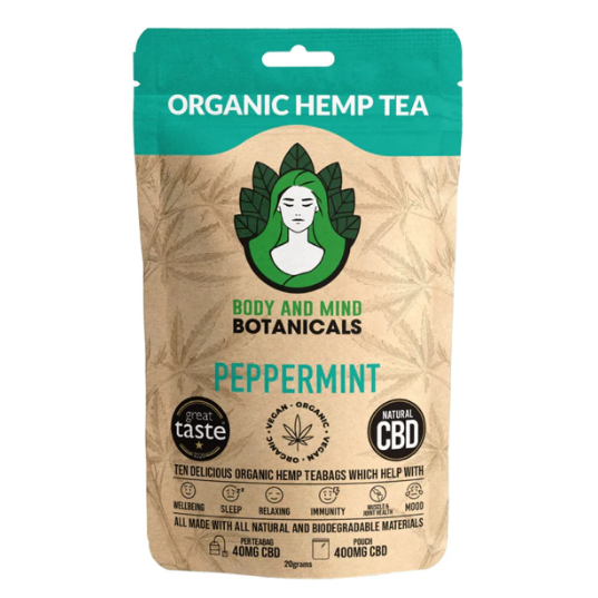 Hemp Tea Peppermint - (10 Tea bags)