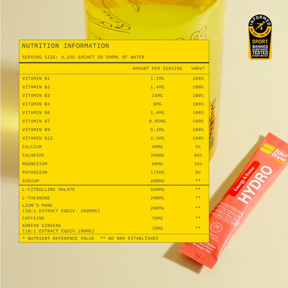 Hydro Hydration Recovery Sachets