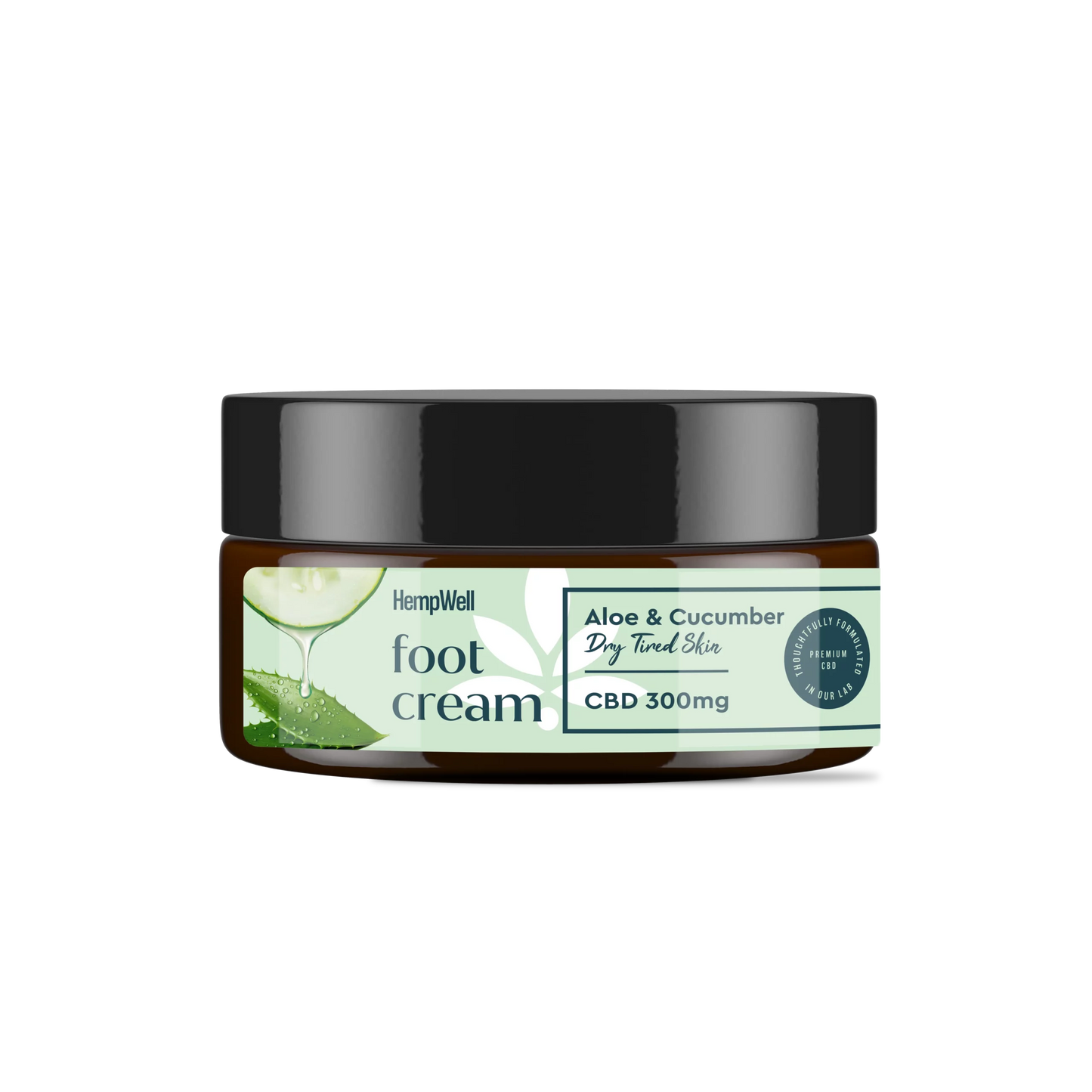 CBD Aloe & Cucumber Foot Cream 300mg