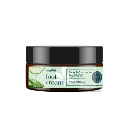 CBD Aloe & Cucumber Foot Cream 300mg