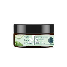 Load image into Gallery viewer, CBD Aloe &amp; Cucumber Foot Cream 300mg
