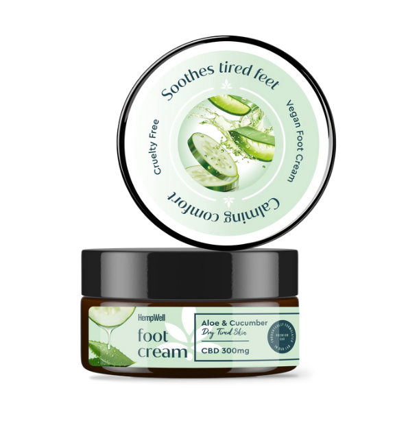CBD Aloe & Cucumber Foot Cream 300mg