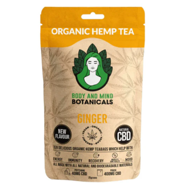 Hemp Tea Ginger - (10 Tea bags)