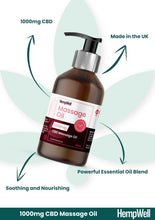 Load image into Gallery viewer, CBD Massage Oil 1000mg
